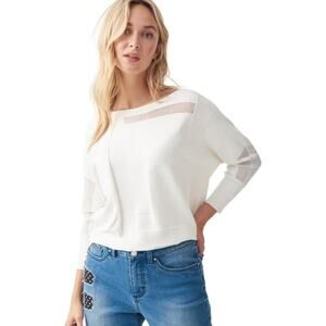 Joseph Ribkoff Loose Fit Pullover Top Style 221909 - Vanilla, Size XL NWT